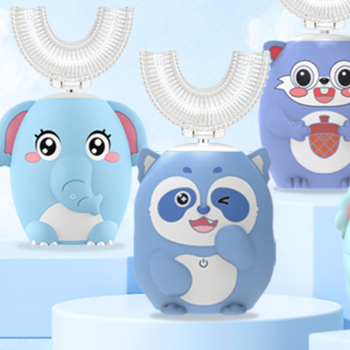 Children U-Shaped Electric Toothbrush with Smart Sensor