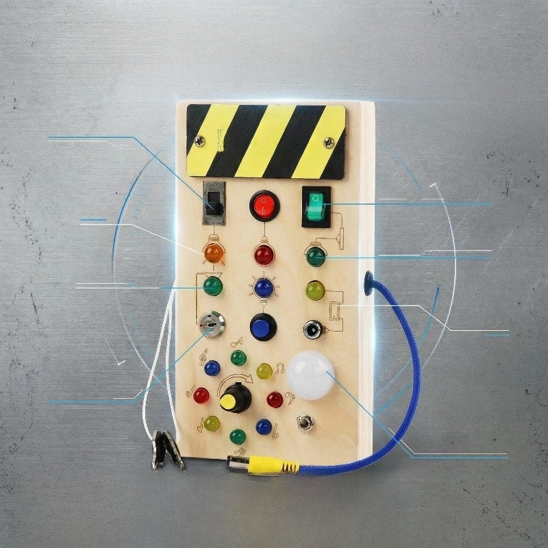 Montessori Busy Board Sensory Toy for Early Learning