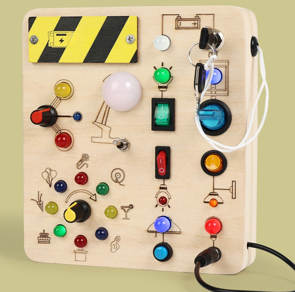 Montessori Busy Board Sensory Toy for Early Learning