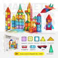 Magnetic Building Blocks Educational Toy Sparkling Crushed Ice Design