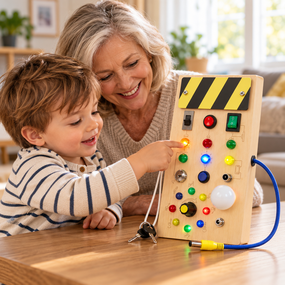 Montessori Wooden Busy Board™ - Screen-Free Learning They'll Love