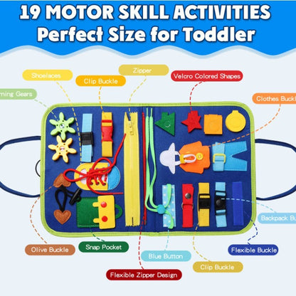 Childrens Sensory Montessori Busy Board Learning Toy