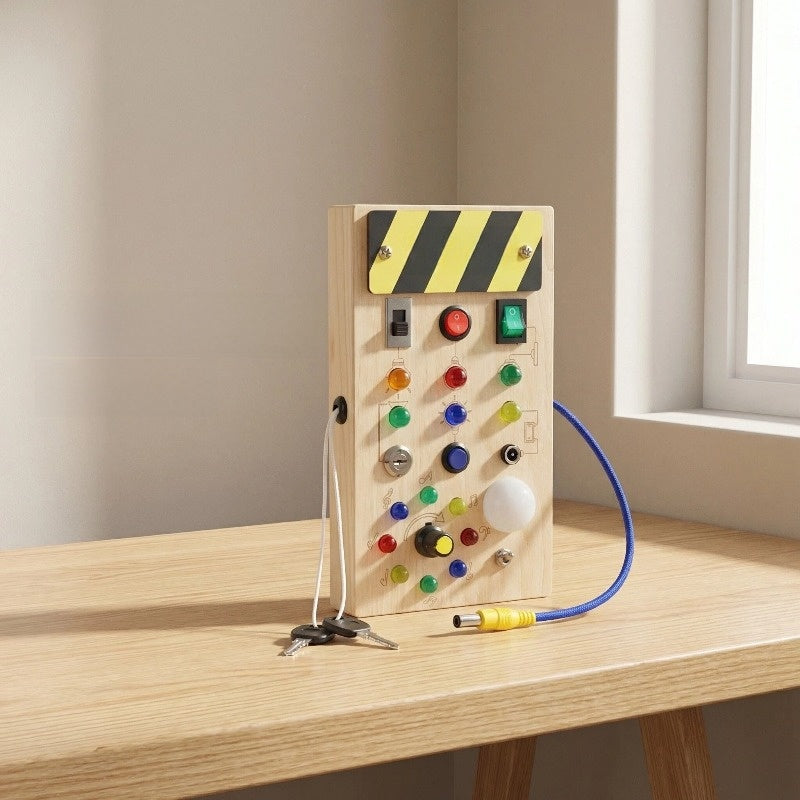Montessori Busy Board Sensory Toy for Early Learning