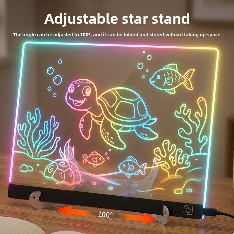 Glow-in-the-Dark Drawing Board for Children